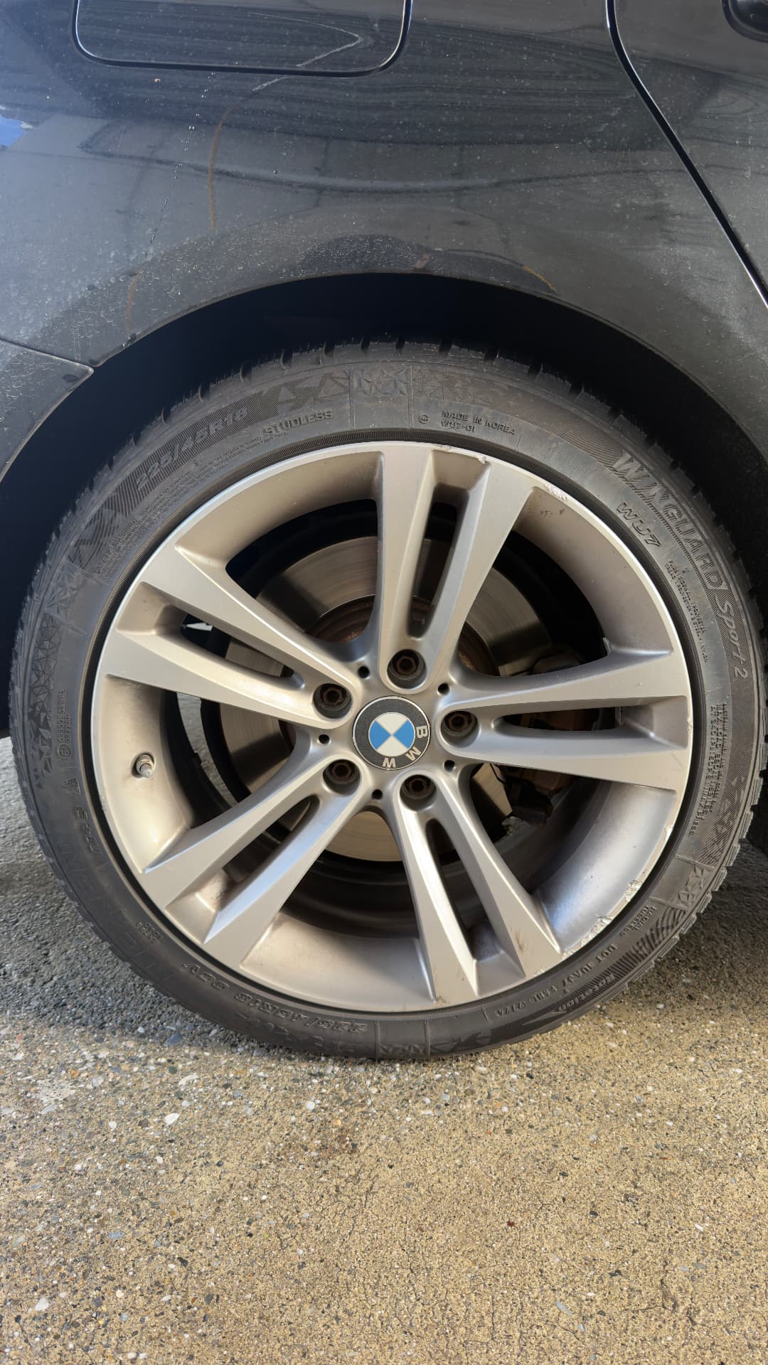 Felgenreinigung BMW Vorher